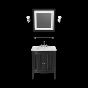 Bild Wooden Bathroom Sink With Mirror