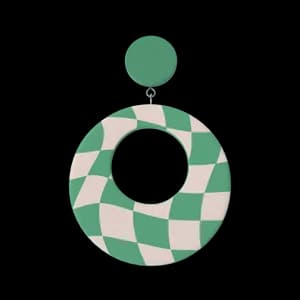 Bild Green Oval Earring